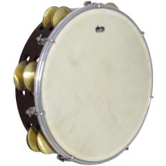 Atlas 10inch Maple Tambourine, Double