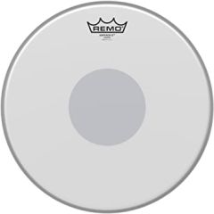 Remo 13"Emperor X Coated + Black Dot